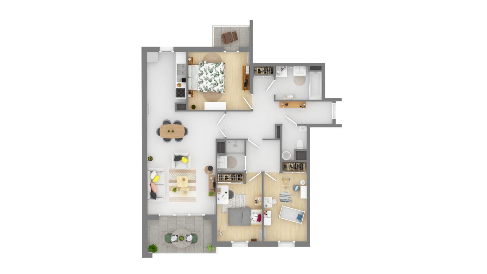 Appartement Rue de la République à Ville-la-Grand