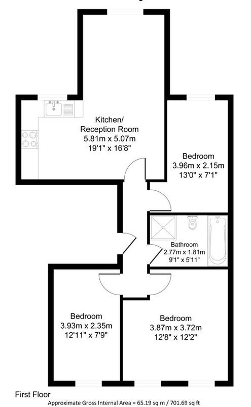 Flat Pembury Road in Greater London