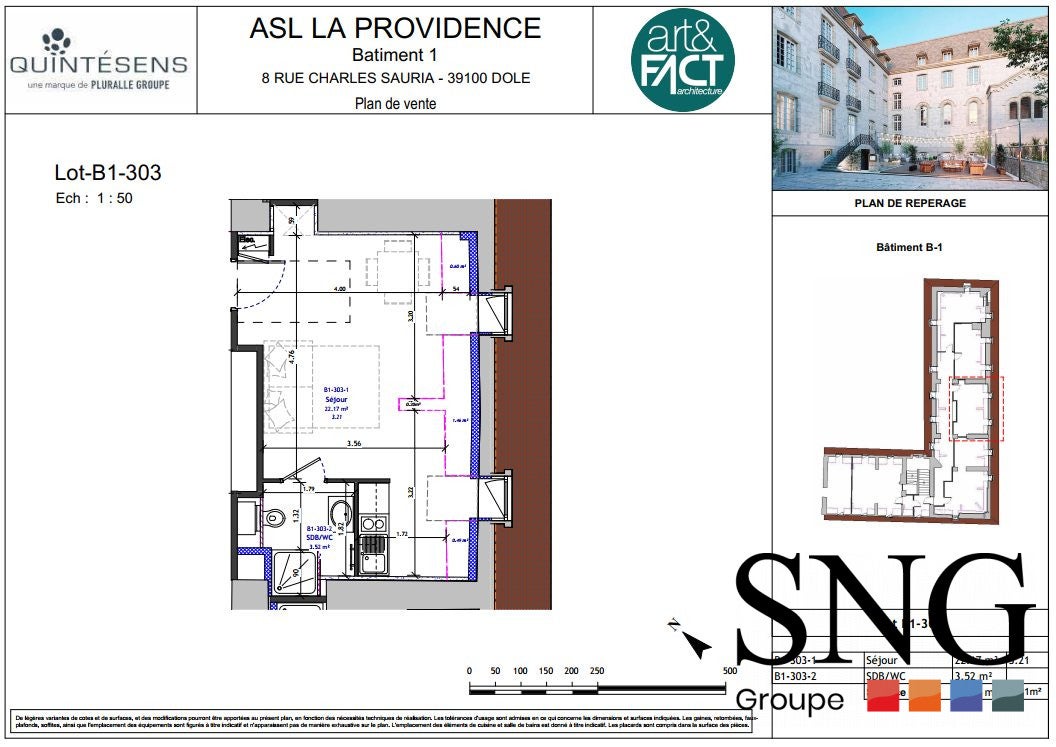 Flat Rue Charles Sauria in Dole
