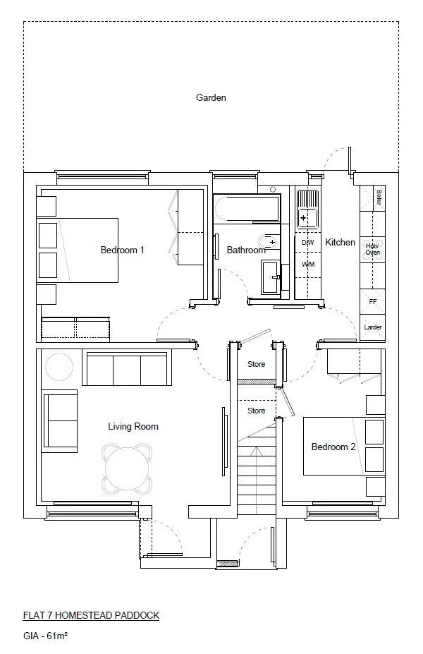 Flat Homestead Paddock in Greater London