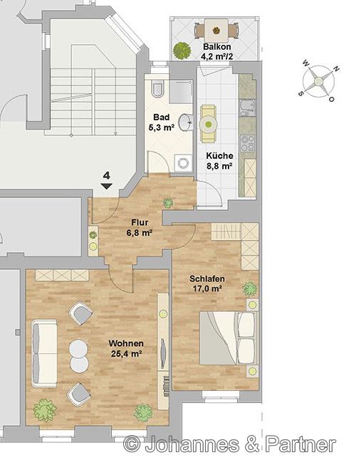Wohnung Schlüterstraße in Dresden