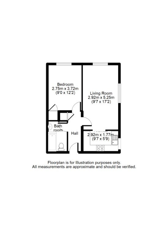 Flat Birchett Road in Rushmoor
