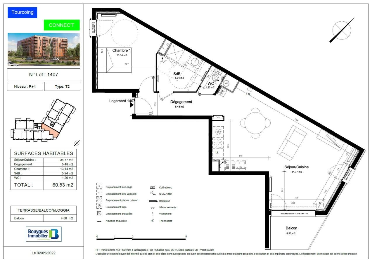 Flat Rue Massena in Tourcoing
