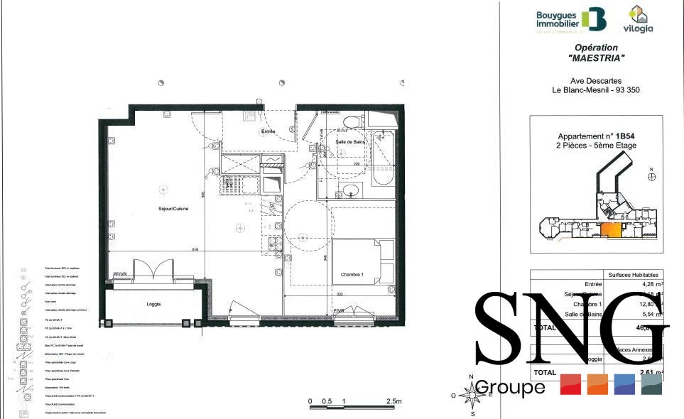 Appartement Avenue Descartes à Le Blanc-Mesnil