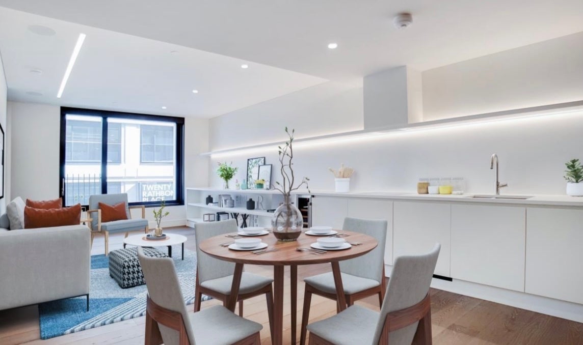 Flat Rathbone Place in City of Westminster