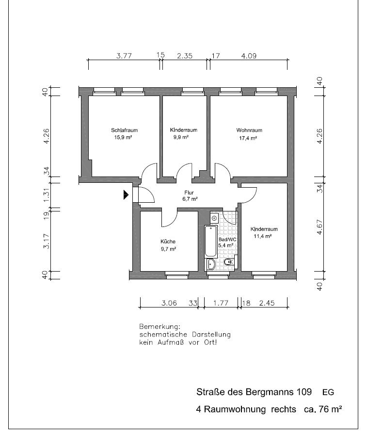 Wohnung Straße des Bergmanns in Gera