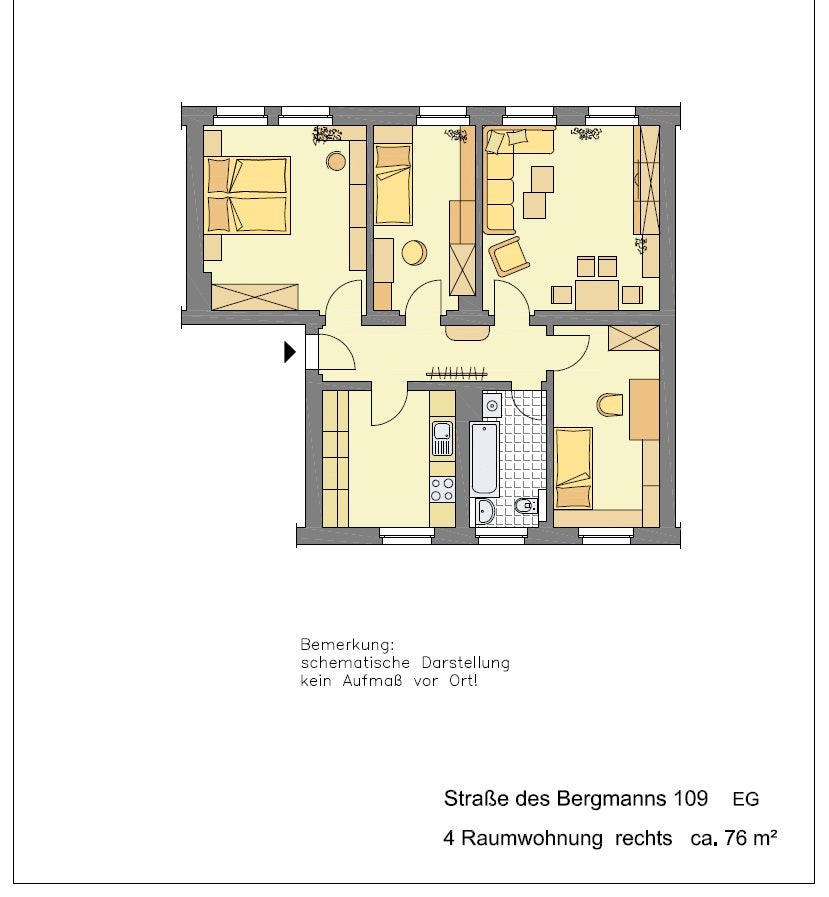 Wohnung Straße des Bergmanns in Gera