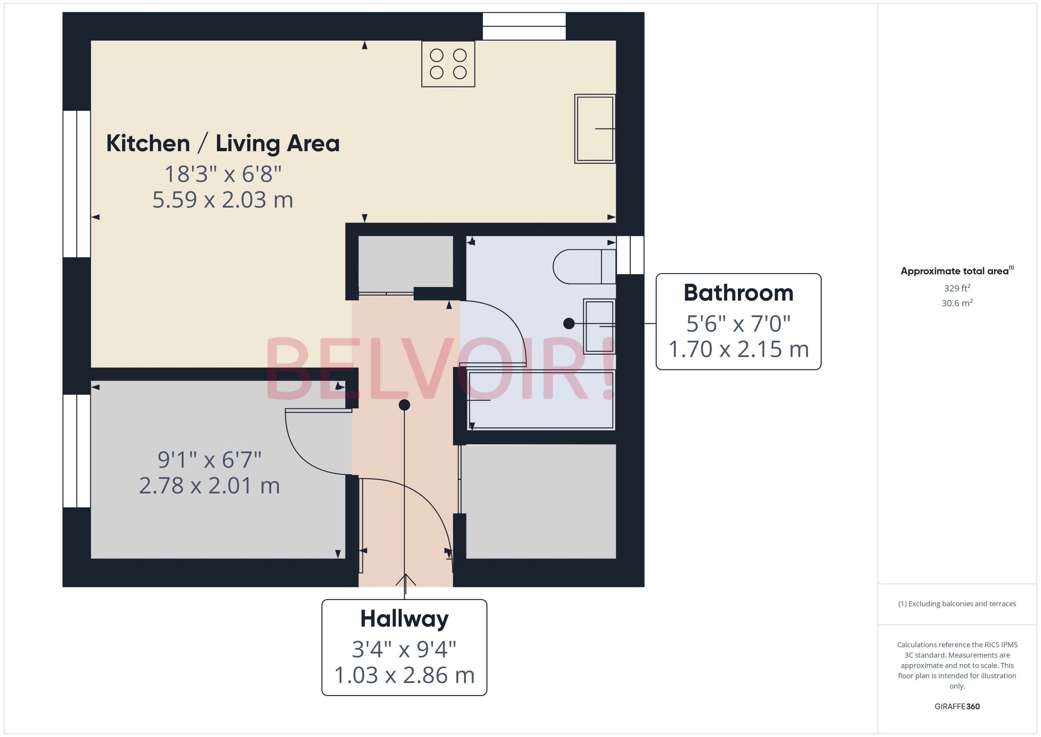 Flat Glamis Close in Basingstoke and Deane