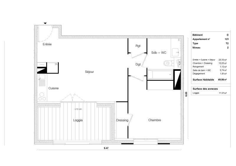 Flat Rue Jean Rodier in Toulouse