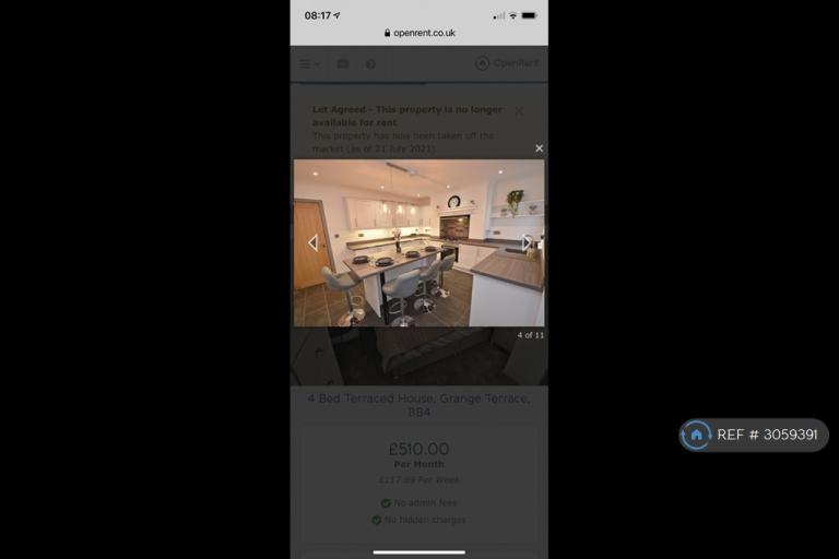 Room Grange Terrace in Borough of Rossendale