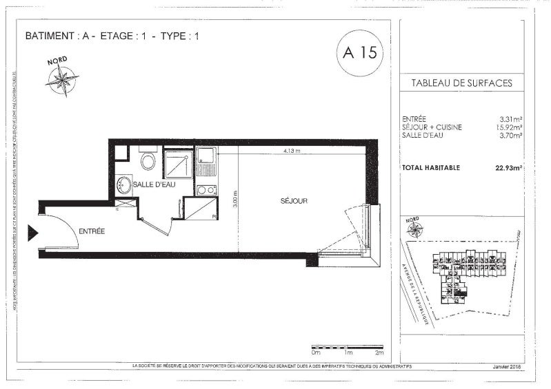 Appartement Avenue de la République à Isle
