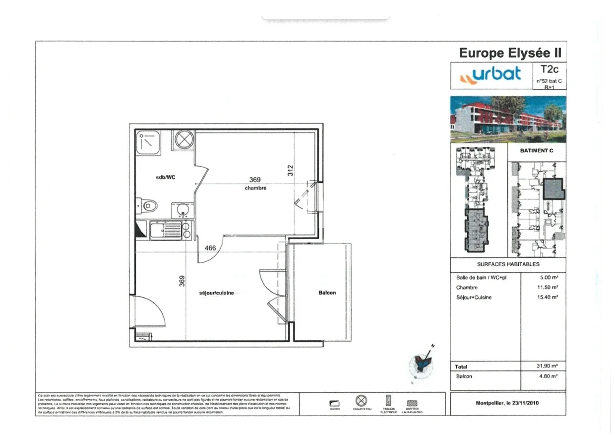 Appartement Route de Nîmes à Castelnau-le-Lez
