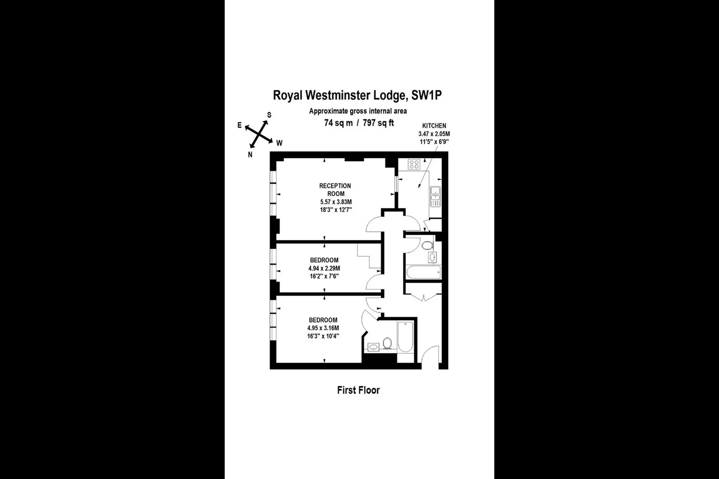 Flat Elverton Street in City of Westminster