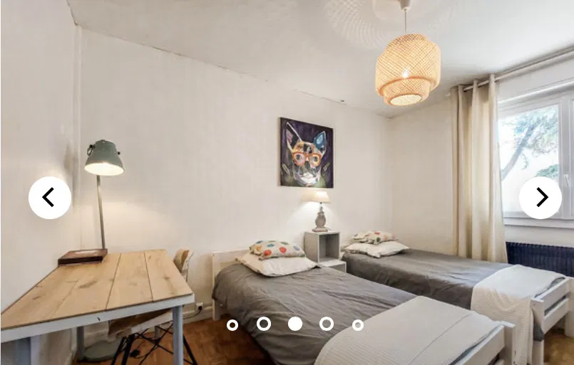 Chambre Rue Robert Caumont à Bordeaux