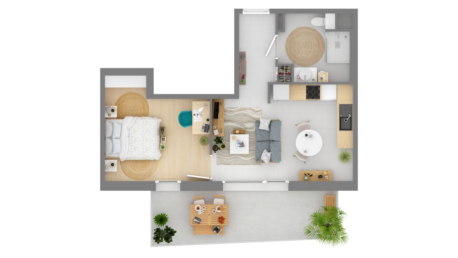 Flat Rue des Roseaux in Pfastatt