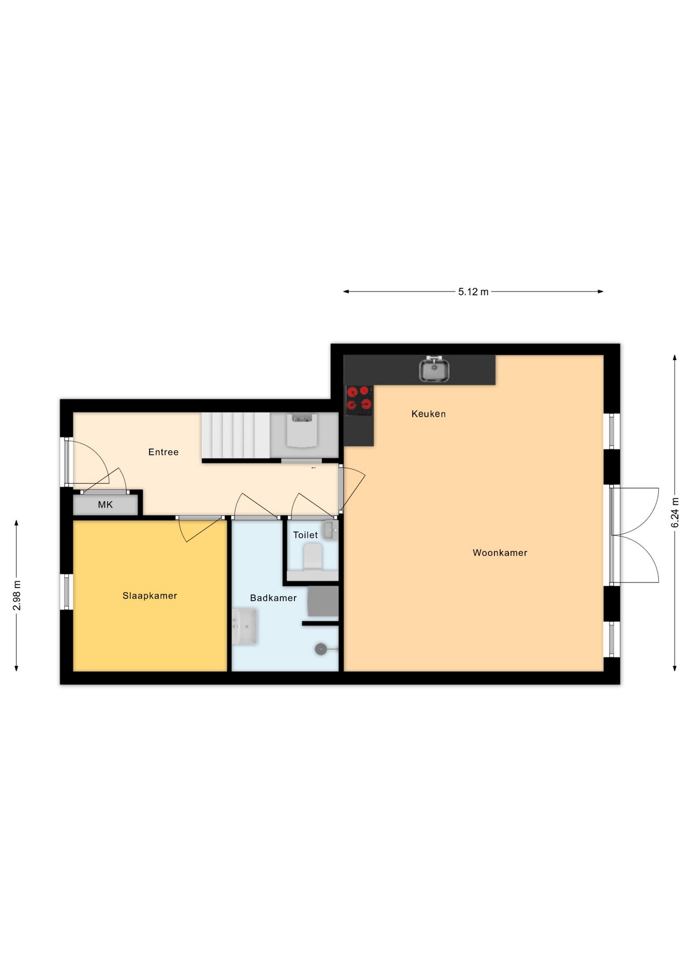 Appartement te koop: Dorpsstraat 19B, Elim