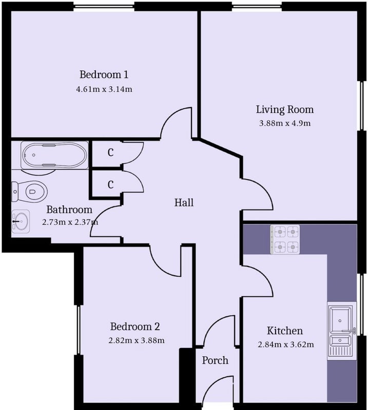 Room The Landings in Penarth