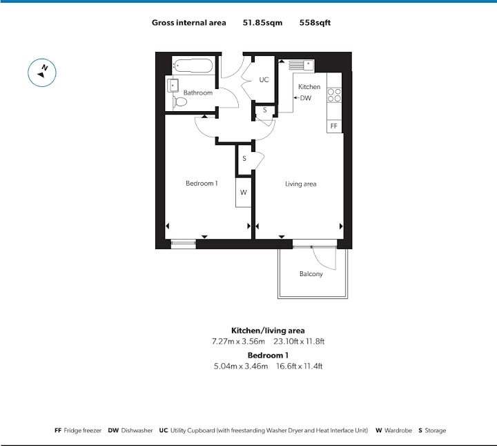 Flat Tandy Place in Greater London
