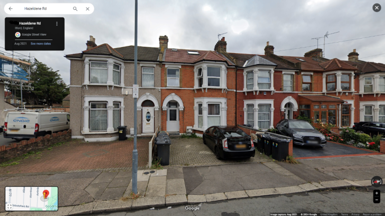 Flat Hazeldene Road in Greater London