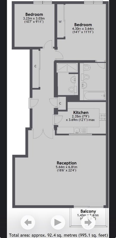Flat Jacob Street in Greater London