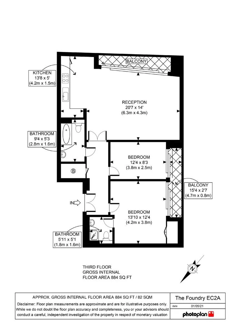 Flat Dereham Place in Greater London