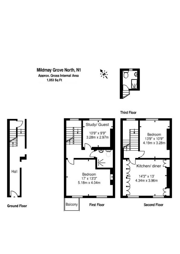 Flat Mildmay Grove North in Greater London