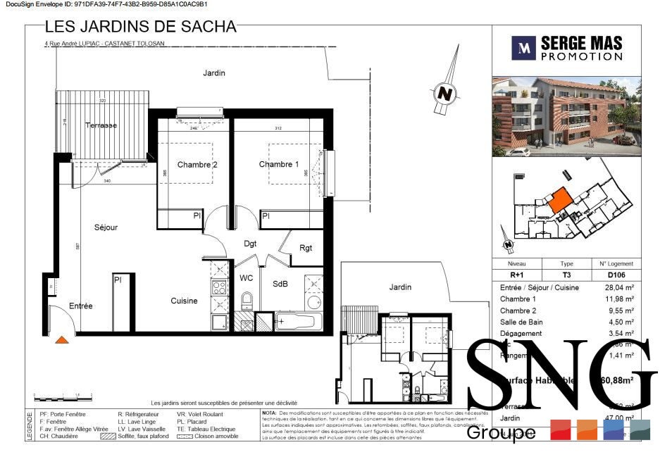 Appartement Rue de Broc à Castanet-Tolosan