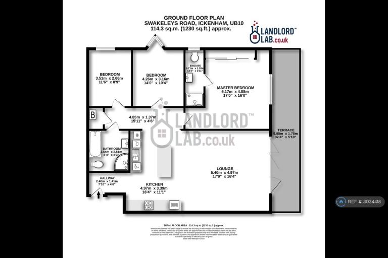 Flat Swakeleys Road in Greater London