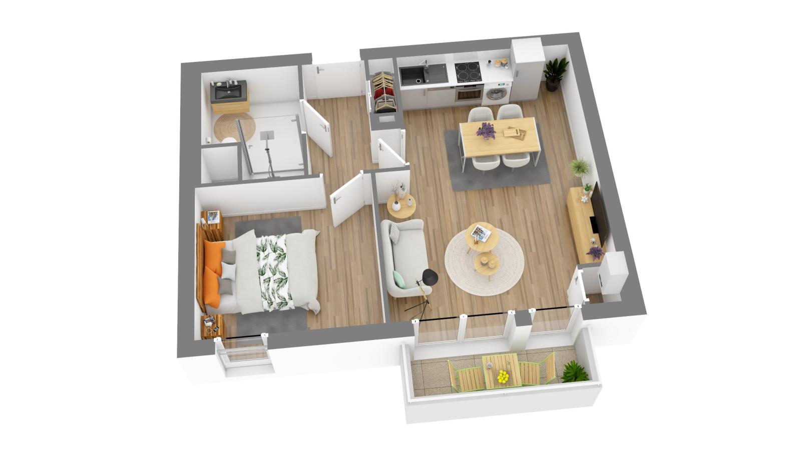 Flat Place des Astres in Montbazon