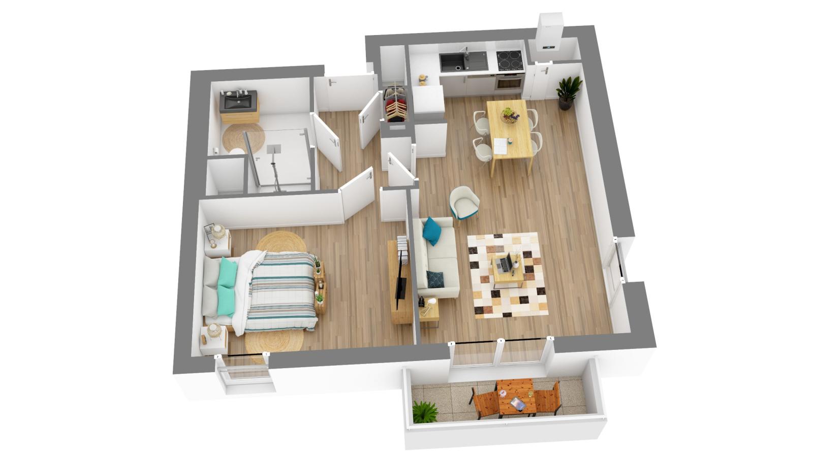 Flat Place des Astres in Montbazon