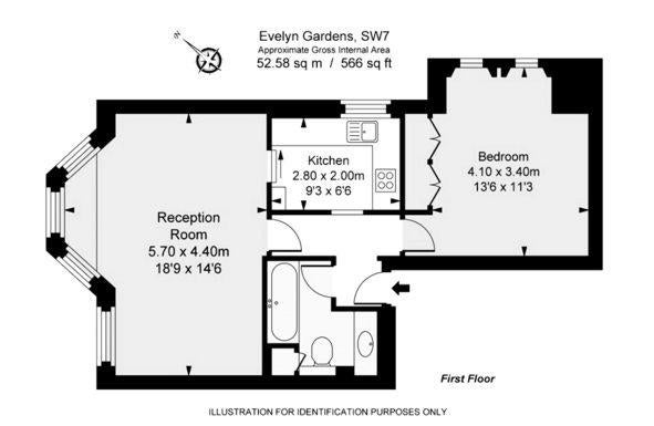 Flat Evelyn Gardens in London