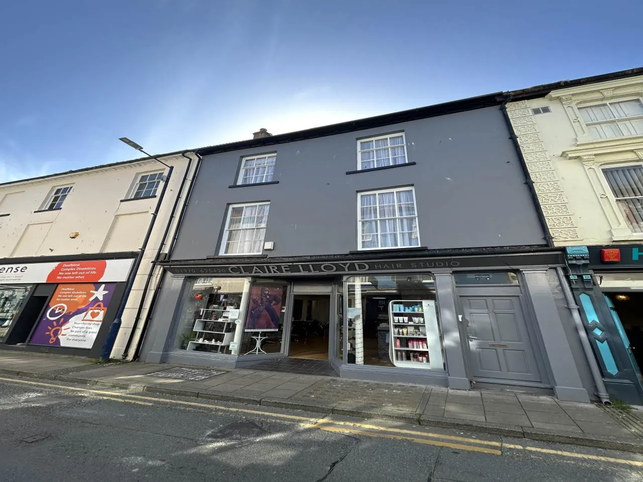 Flat Market Street in Aberystwyth