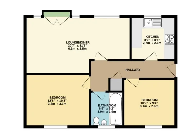 Flat Queensberry Place in Greater London