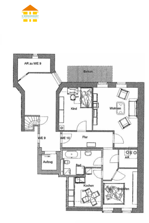 Wohnung Gießerstraße in Chemnitz