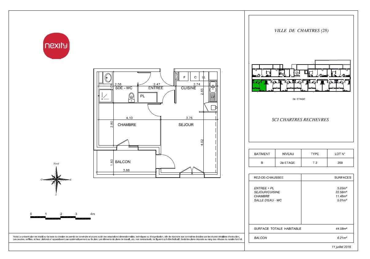 Appartement Impasse des Minimes à Chartres