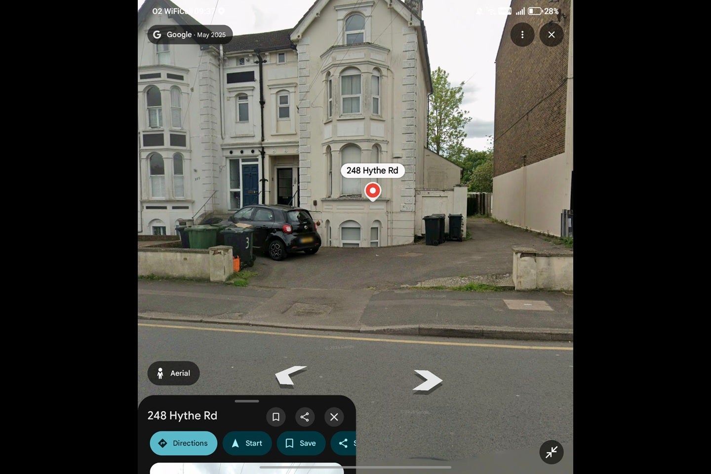 Flat Hythe Road in Ashford