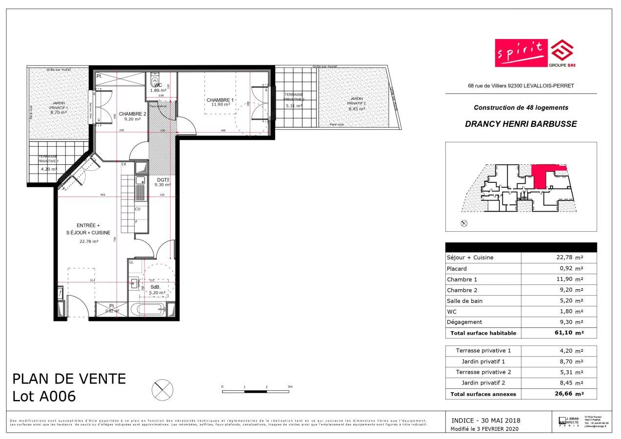 Flat Avenue Henri Barbusse in Drancy