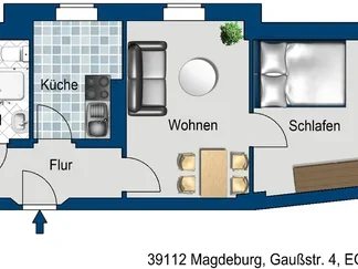 Wohnung Gaußstraße in Magdeburg