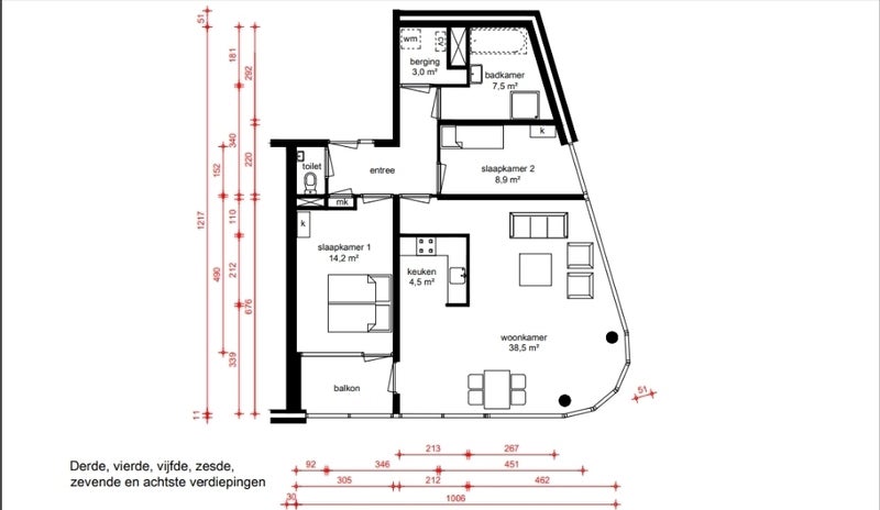 Appartement Tonnaerstraat in Eindhoven