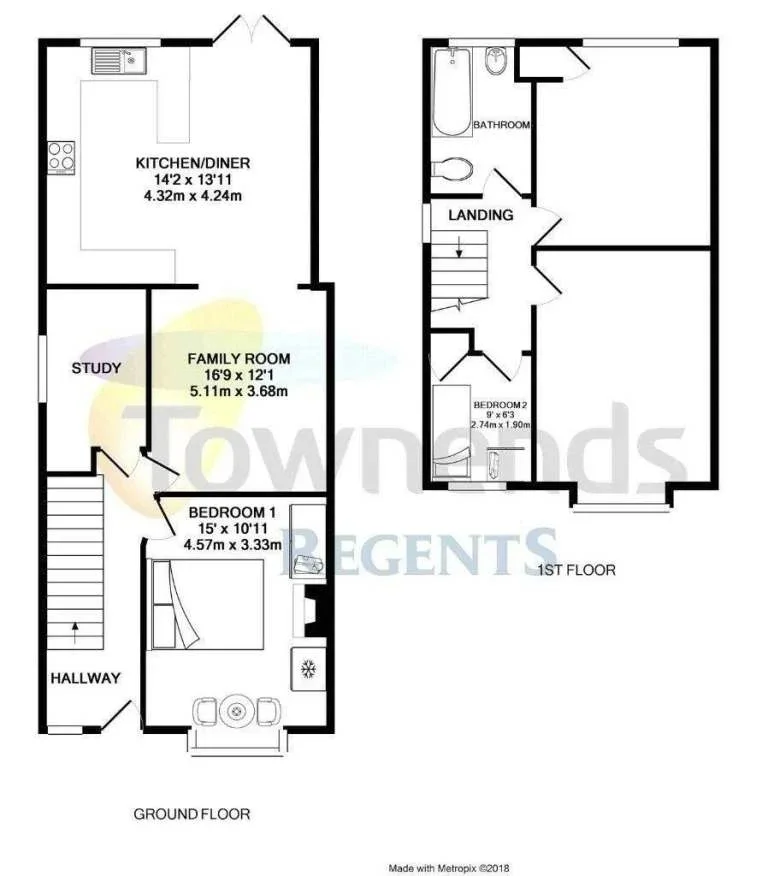 Room Cranford Avenue in Borough of Spelthorne