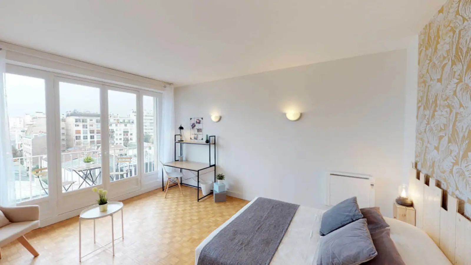 Chambre Rue Claude Lorrain à Paris