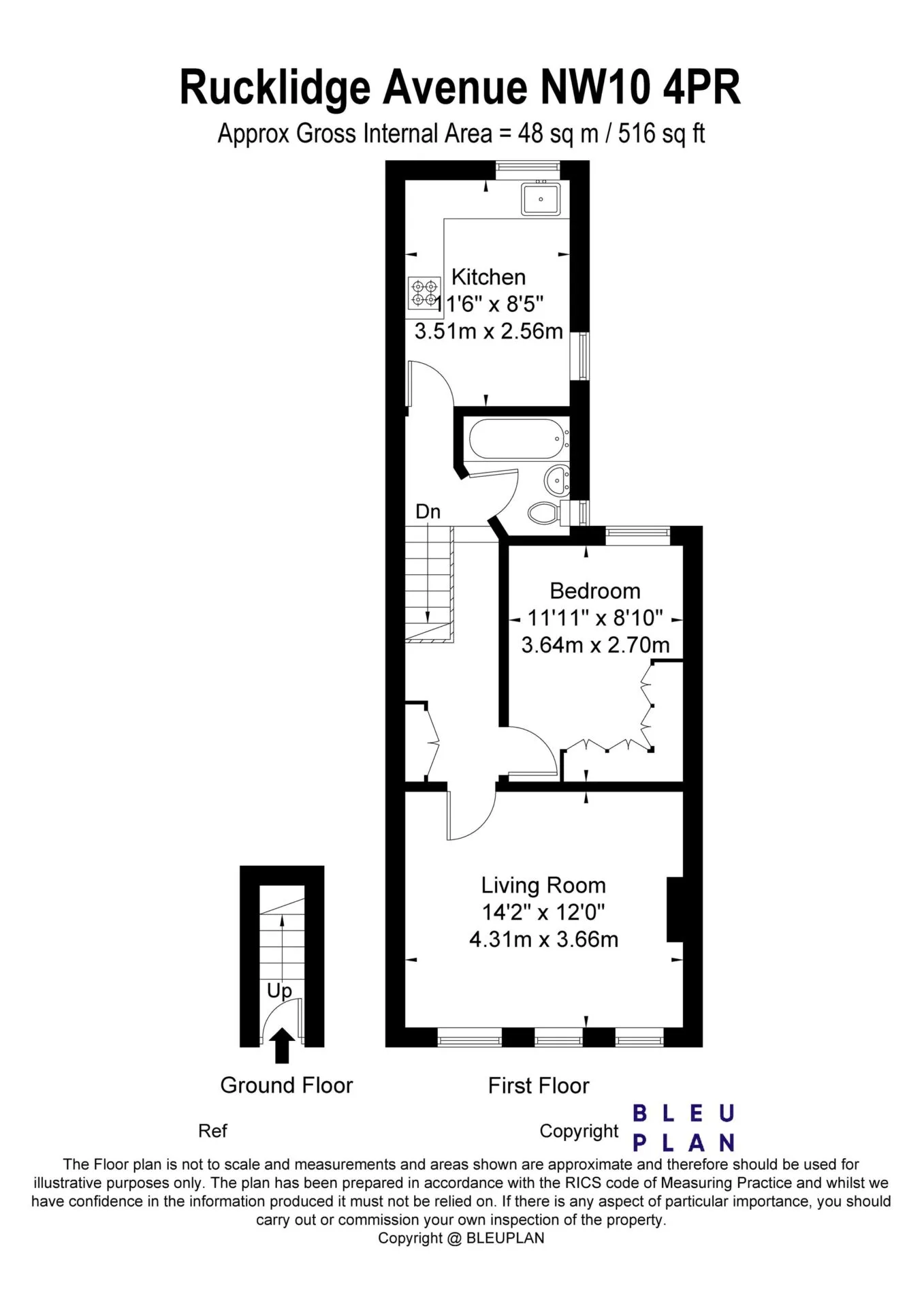 Flat Rucklidge Avenue in Greater London