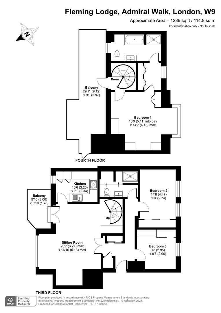 Flat Admiral Walk in City of Westminster