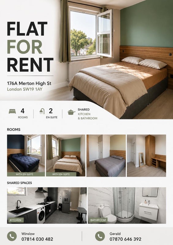 Room Merton High Street in Greater London