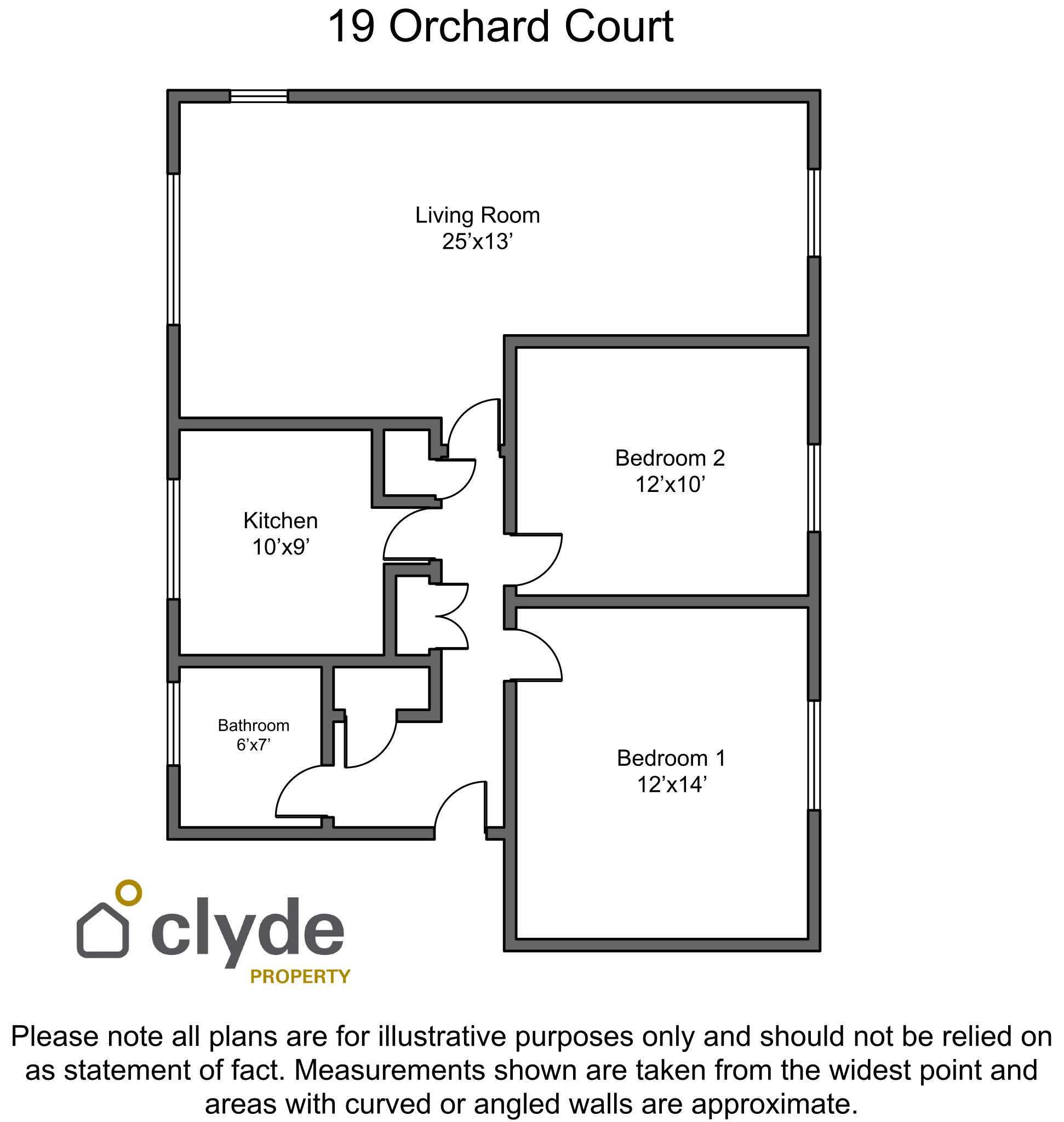 Flat Orchard Court in Glasgow