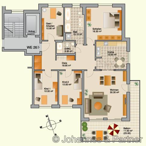 Wohnung Bayreuther Straße in Dresden