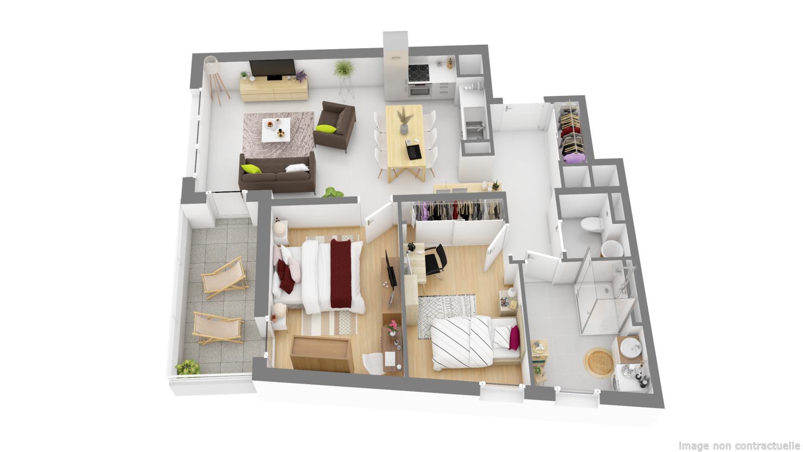 Appartement Rue Lucie Aubrac à Montigny-lès-Metz
