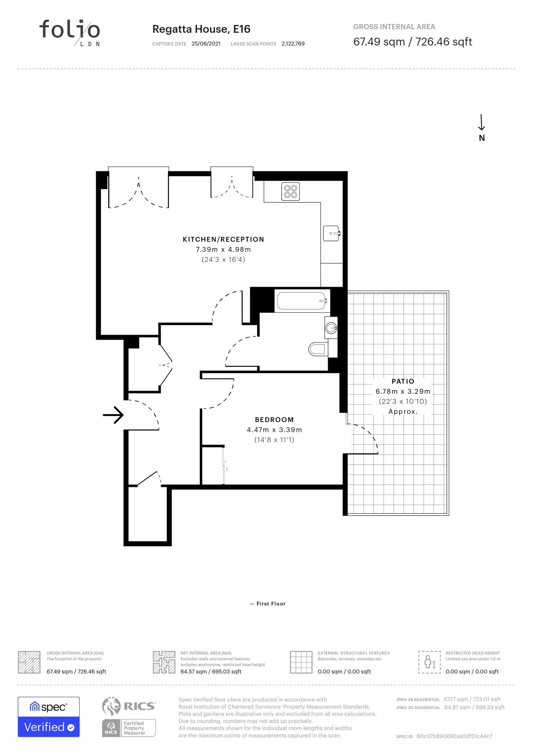 Flat Atlantis Avenue in Greater London