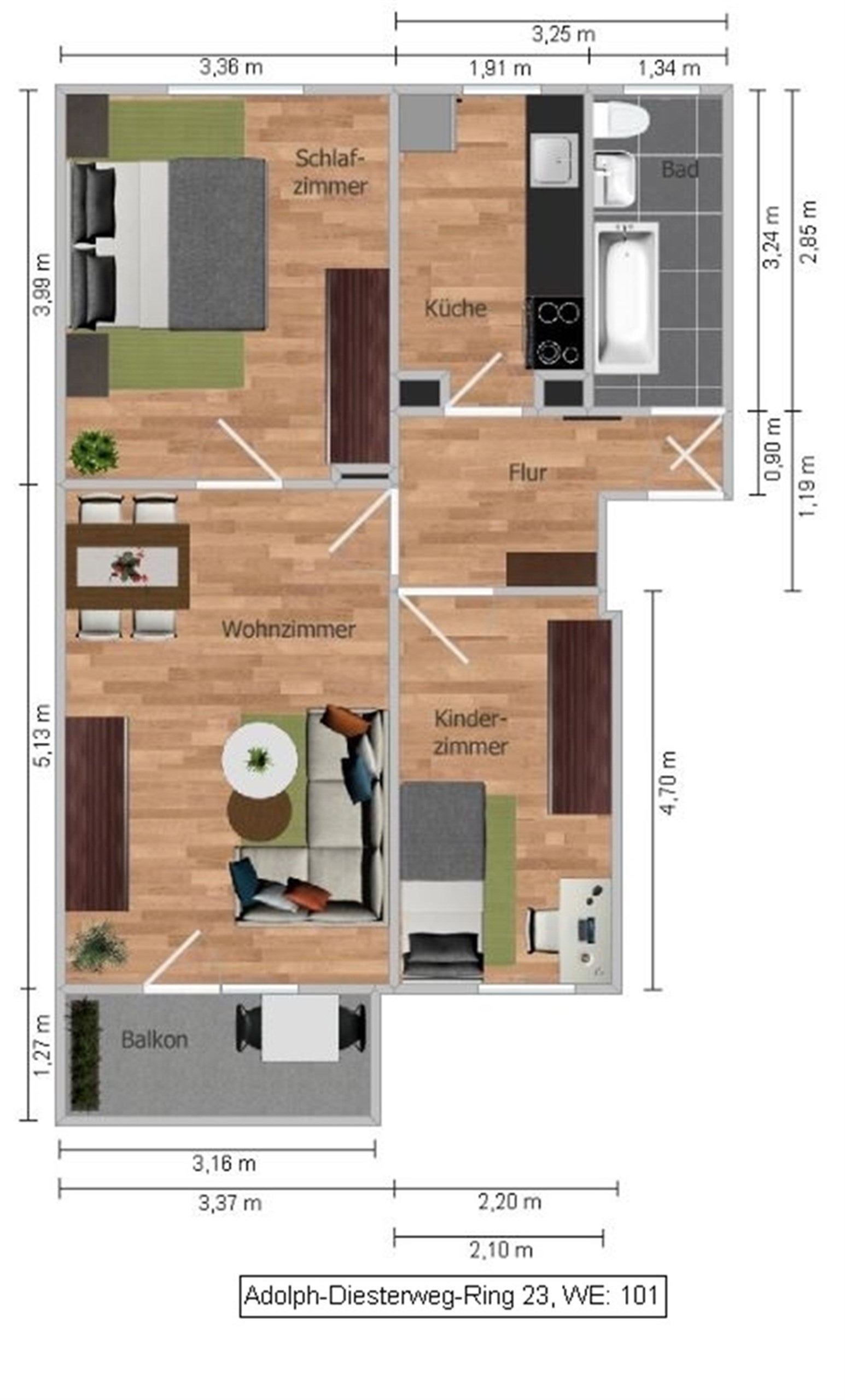 Wohnung Adolph-Diesterweg-Ring in Spremberg