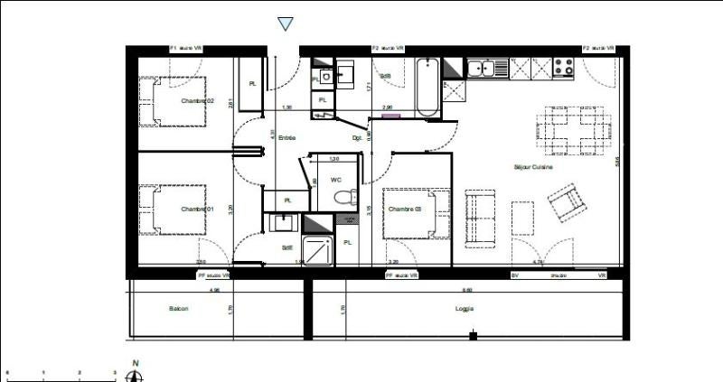 Appartement Avenue du Président John Fitzgerald Kennedy à Lormont